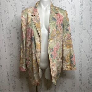 C.c magic vintage floral blazer